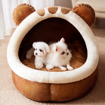 Pat and Pet Emporium | Pet Beds | Cute Brown Bear Pet Bed