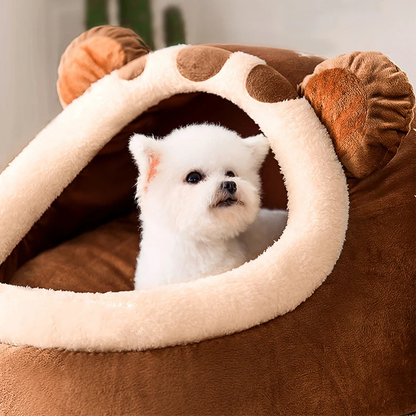 Pat and Pet Emporium | Pet Beds | Cute Brown Bear Pet Bed