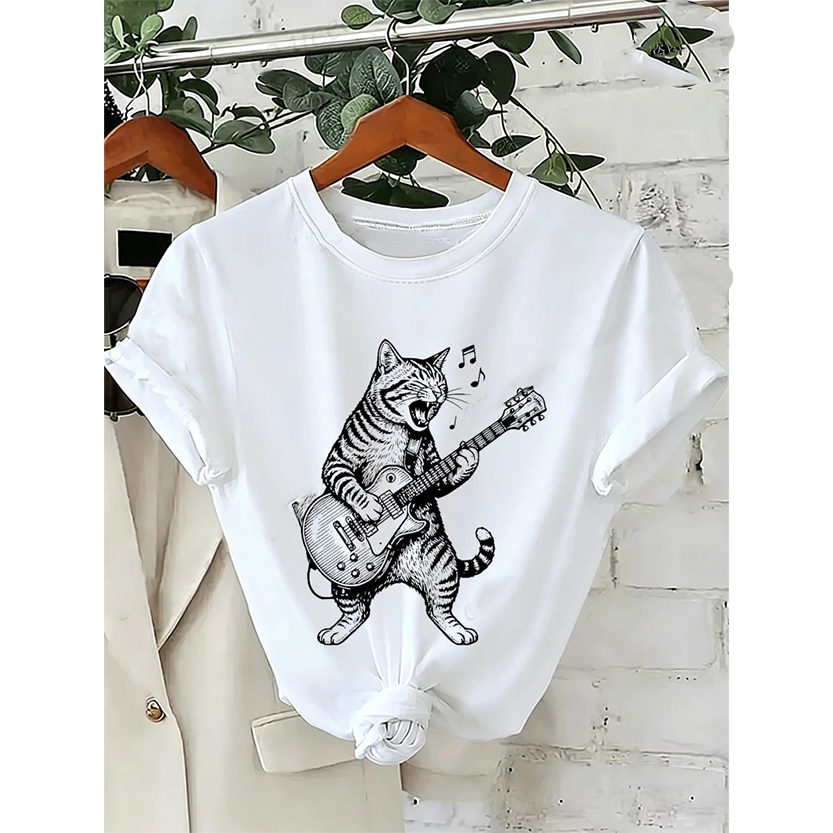 Pat and Pet Emporium | Pet Lovers | Shirts | Unisex Musical Cat Tee