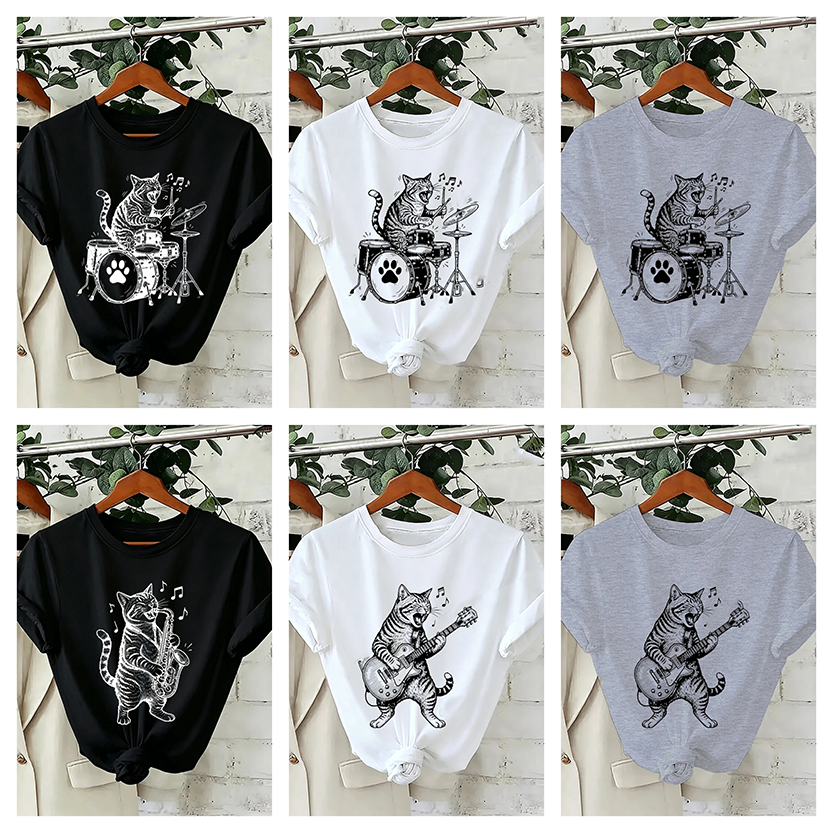 Pat and Pet Emporium | Pet Lovers | Shirts | Unisex Musical Cat Tee