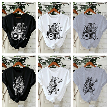 Pat and Pet Emporium | Pet Lovers | Shirts | Unisex Musical Cat Tee