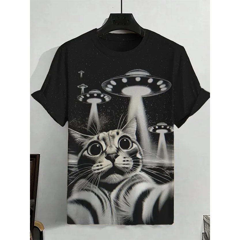 Pat and Pet Emporium | Pet Lovers | Shirts | Unisex Space Cat Tee