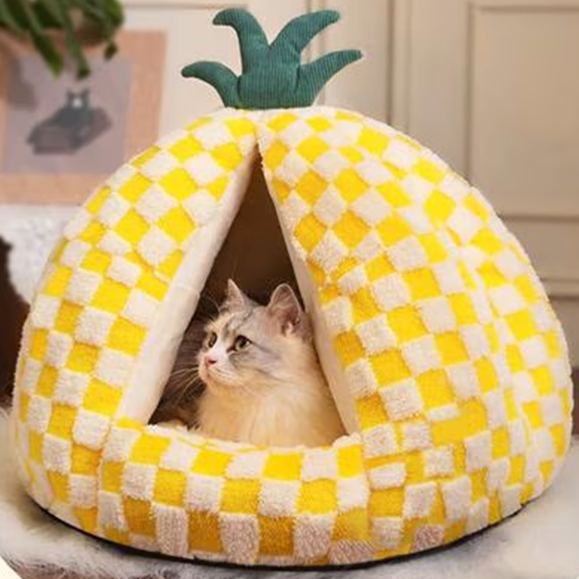 Pat and Pet Emporium | Pet Beds | Pineapple Shaped Pet Nest