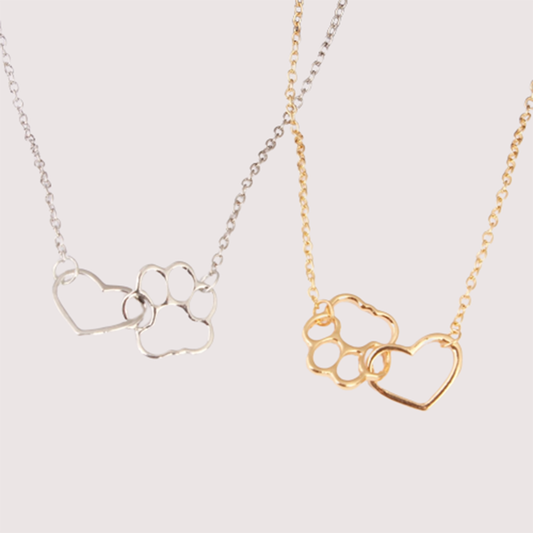 Pat and Pet Emporium | Jewelry | Pet Paw Love Heart Necklace