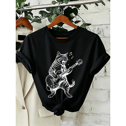 Pat and Pet Emporium | Pet Lovers | Shirts | Unisex Musical Cat Tee