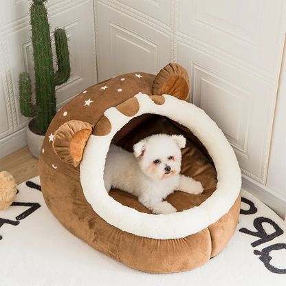 Pat and Pet Emporium | Pet Beds | Cute Brown Bear Pet Bed