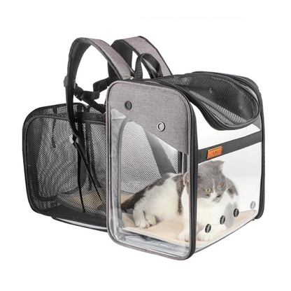Pat and Pet Emporium | Pet Carriers | Clear Pet Travel Backpack