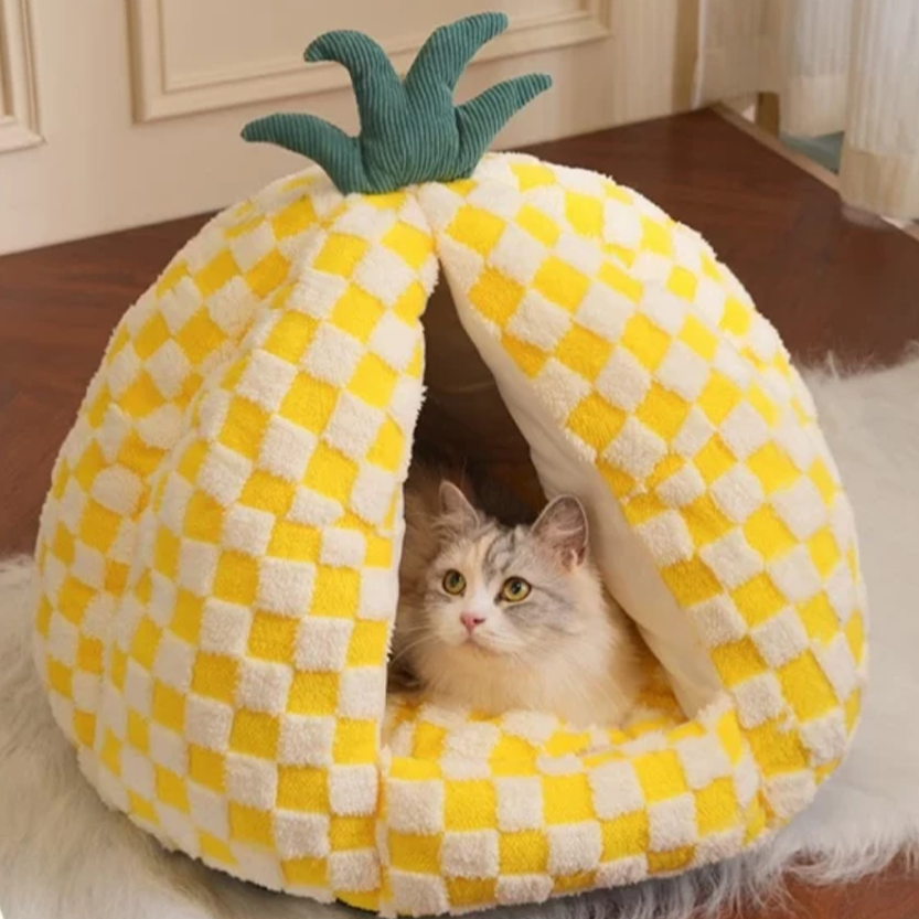 Pat and Pet Emporium | Pet Beds | Pineapple Shaped Pet Nest
