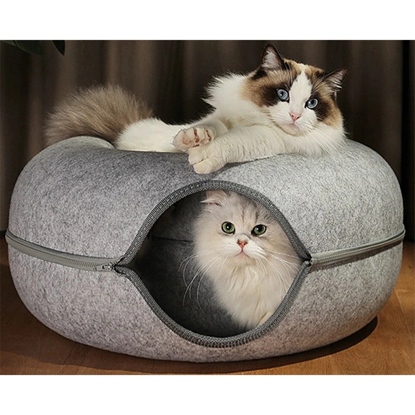 Pat and Pet Emporium | Pet Beds | Donut Shaped Cat Bed