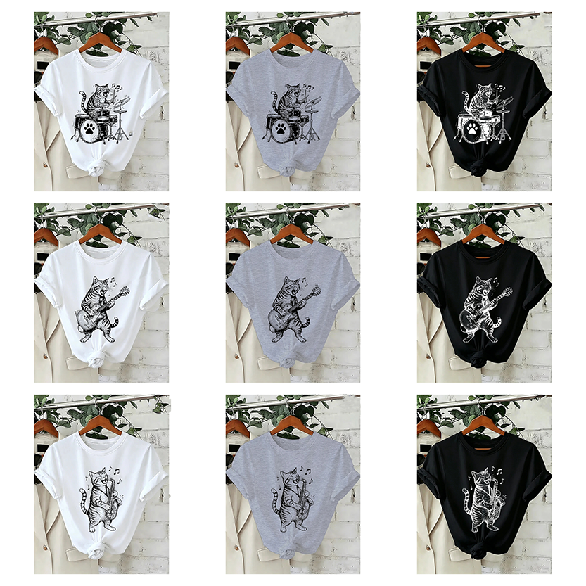 Pat and Pet Emporium | Pet Lovers | Shirts | Unisex Musical Cat Tee