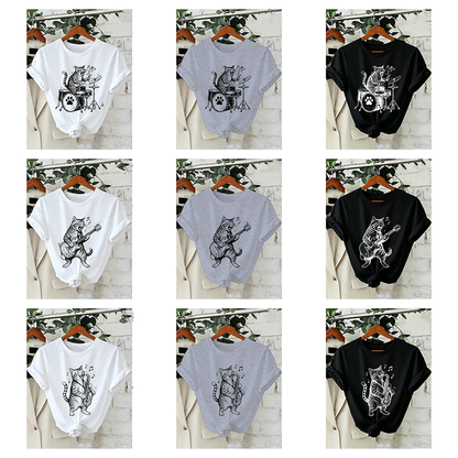 Pat and Pet Emporium | Pet Lovers | Shirts | Unisex Musical Cat Tee