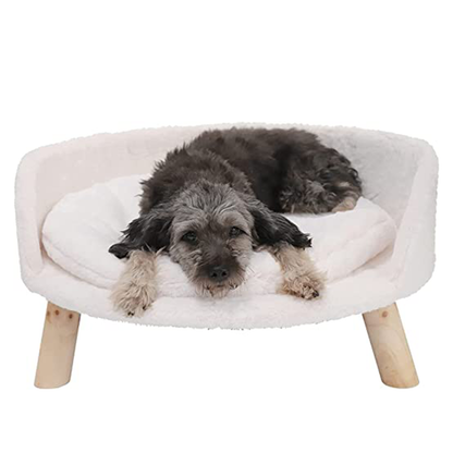 Pat and Pet Emporium | Pet Beds | Plush Small Pet Raised Chair