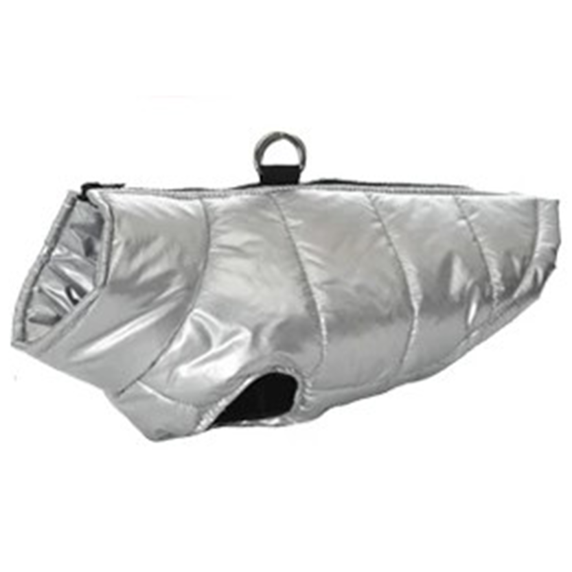 Pat and Pet Emporium | Pet Clothing | Metallic Puffer Dog Jacket