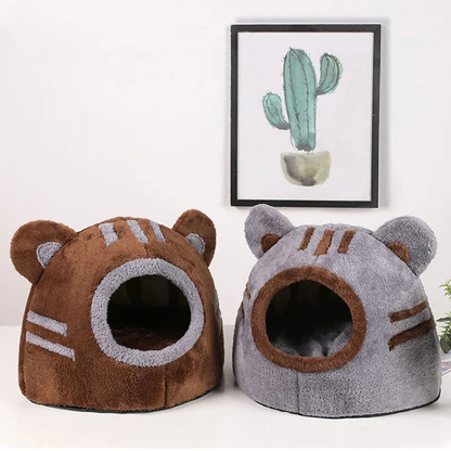 Pat and Pet Emporium | Pet Beds | Cozy Warm Plush Cat Bed