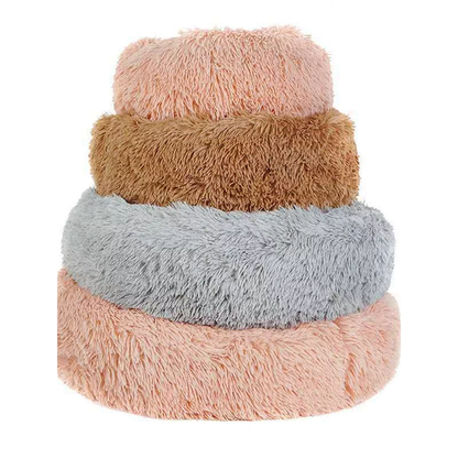 Pat and Pet Emporium | Pet Beds | Fluffy Plush Donut Pet Nest