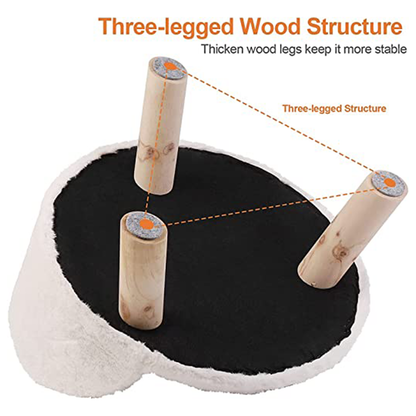 Pat and Pet Emporium | Pet Beds | Plush Small Pet Raised Chair