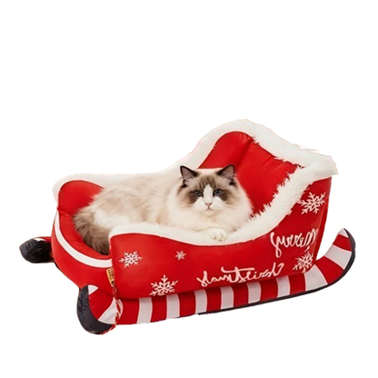 Pat and Pet Emporium | Pet Beds | Christmas Sleigh Pet Bed