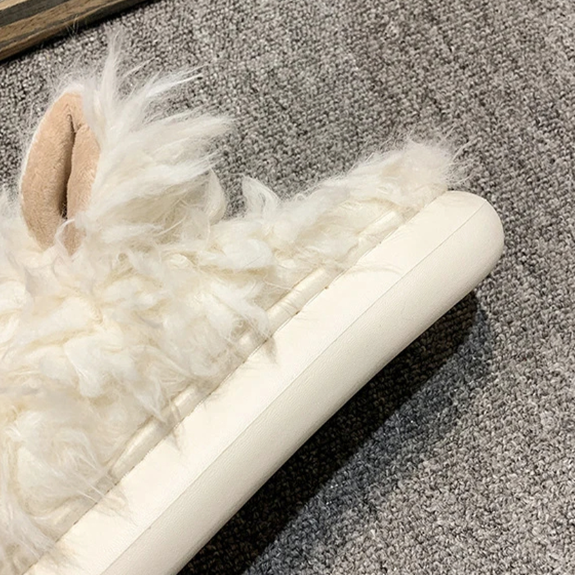Pat and Pet Emporium | Shoes | Women's Cute Shaggy Dog Slippers