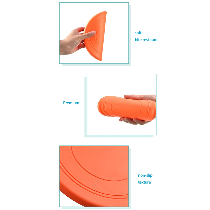 Pat and Pet Emporium | Pet Toys | Rubber Flying Disc Toy 2 Pcs