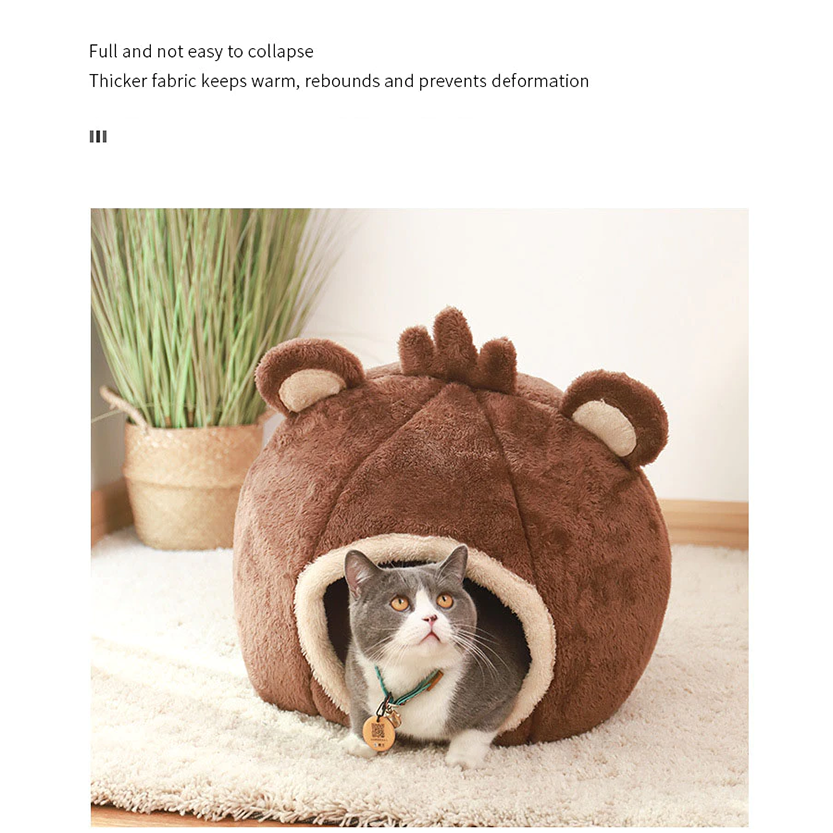 Pat and Pet Emporium | Pet Beds | Cat Bed | Bear Head House