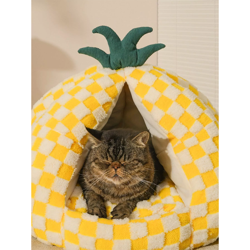Pat and Pet Emporium | Pet Beds | Pineapple Shaped Pet Nest