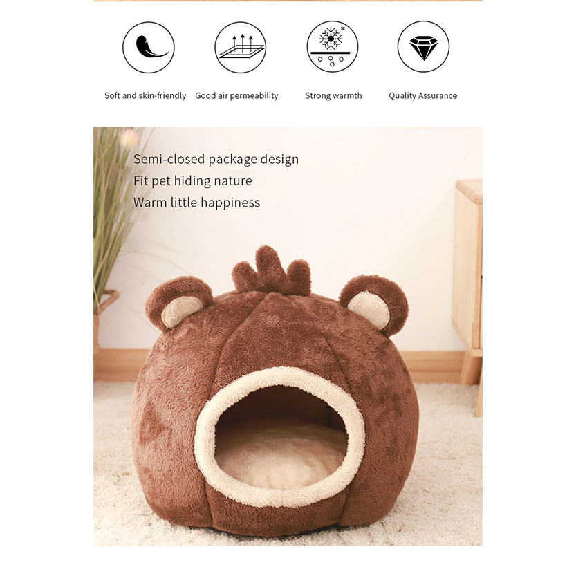 Pat and Pet Emporium | Pet Beds | Cat Bed | Bear Head House
