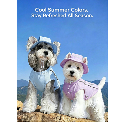 Pat and Pet Emporium | Pet Clothing | Cooling Dog Vest & Hat Set
