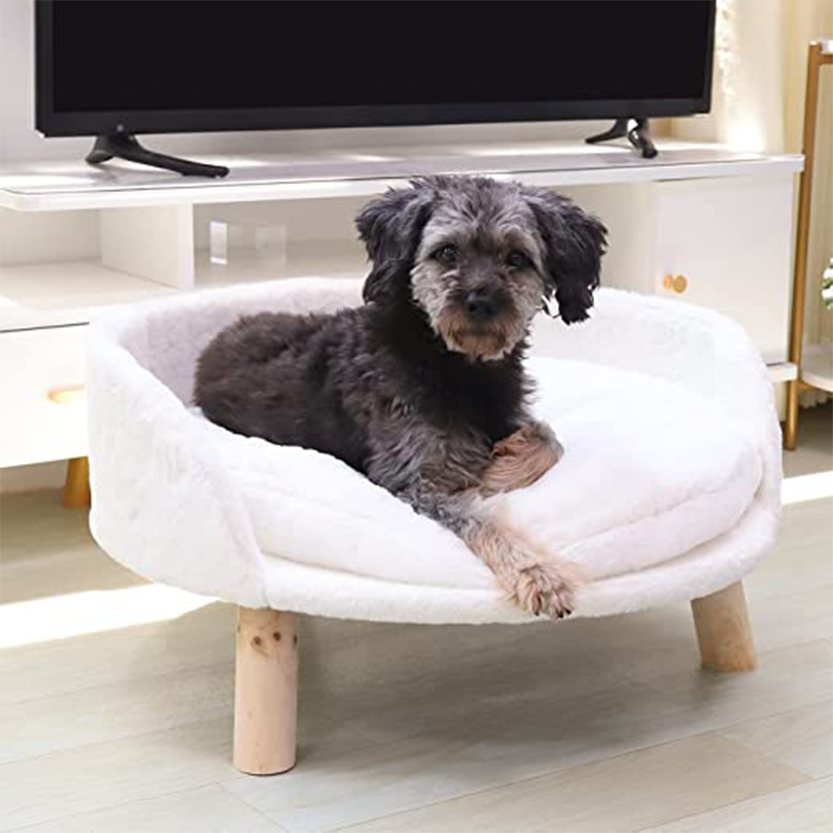 Pat and Pet Emporium | Pet Beds | Plush Small Pet Raised Chair