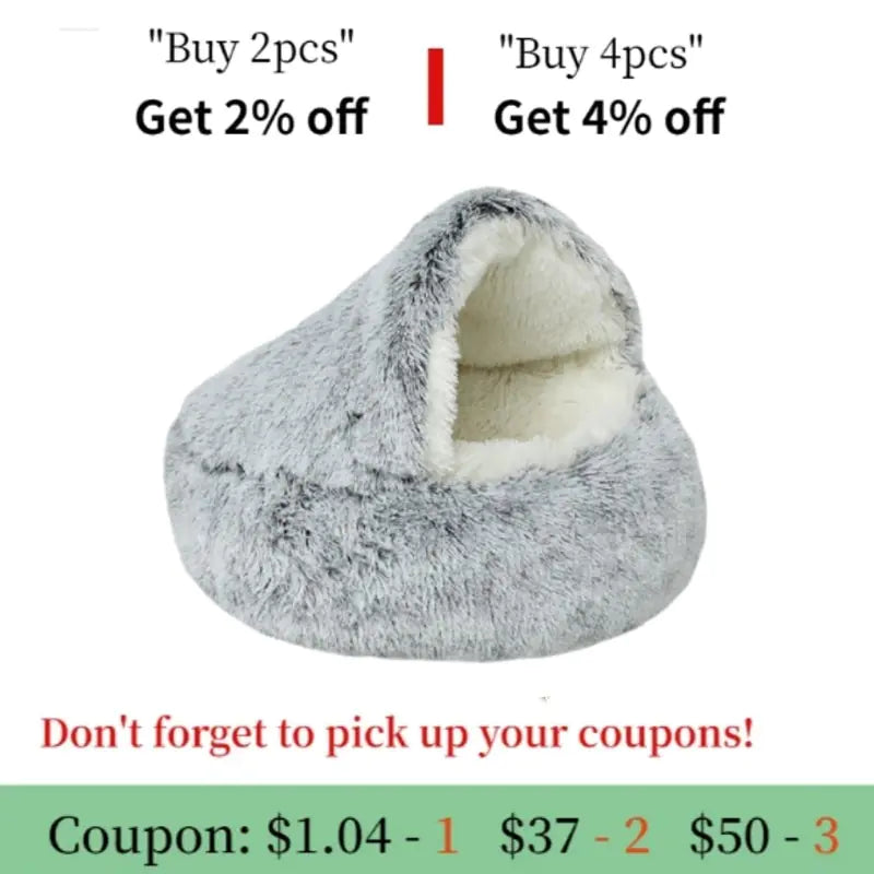 Pat and Pet Emporium | Pet Beds | Soft Plush Dog Bed Cat Bed