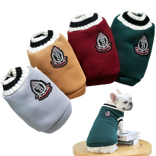 Pat and Pet Emporium | Pet Clothing | College Style Warm Dog Clothes