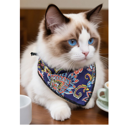 Pat and Pet Emporium | Pet Hats | Paisley Print Pet Scarf & Hat