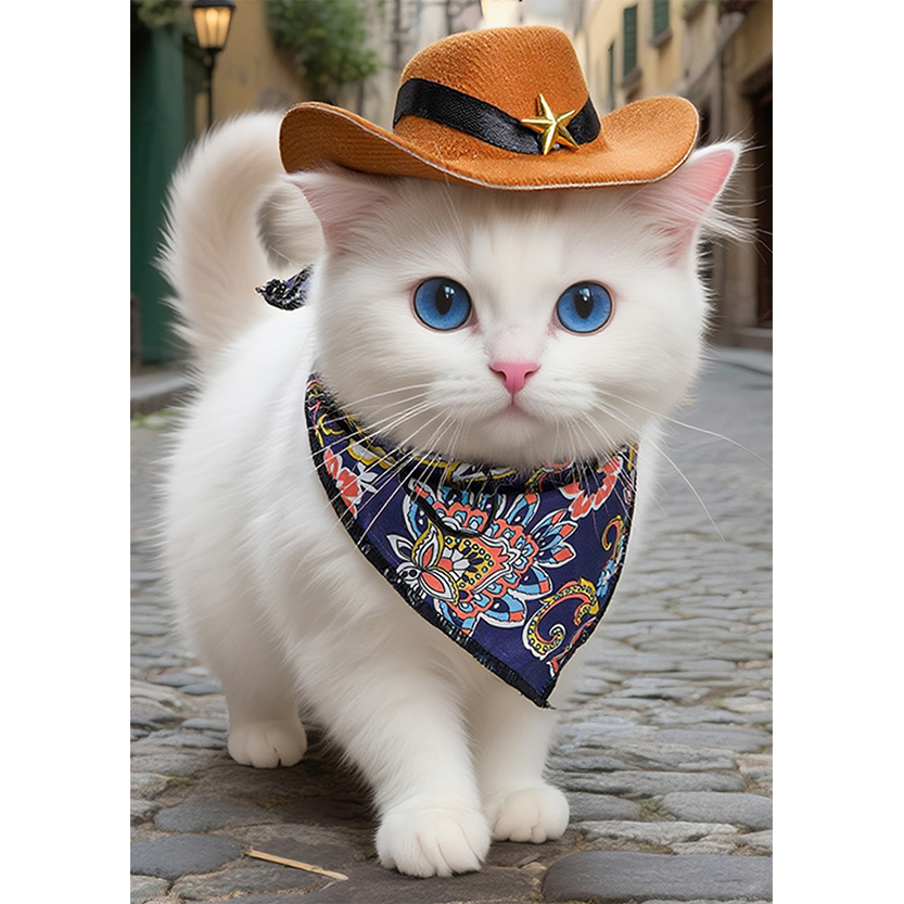 Pat and Pet Emporium | Pet Hats | Paisley Print Pet Scarf & Hat