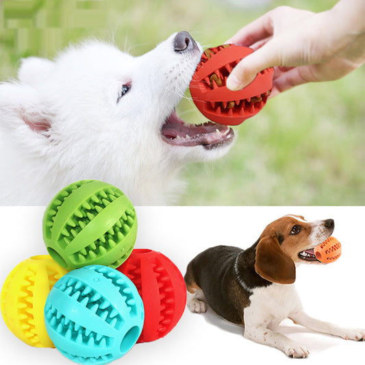 Pat and Pet Emporium | Pet Chew Toys | Chew Ball Food Dispenser 2 Pcs