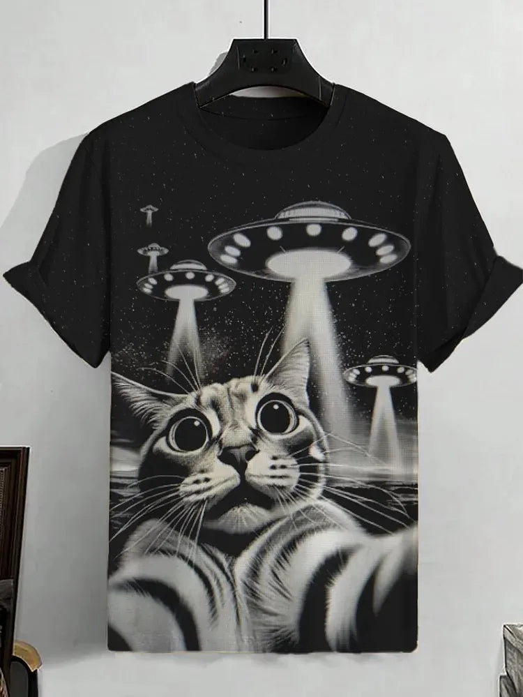 Pat and Pet Emporium | Pet Lovers | Shirts | Unisex Space Cat Tee