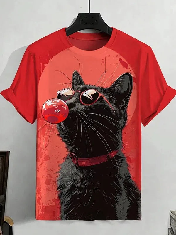 Pat and Pet Emporium | Pet Lovers | Shirts | Unisex Cartoon Cat Tee