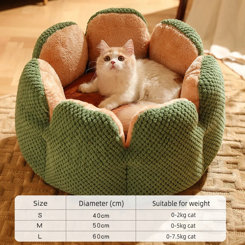 Pat and Pet Emporium | Pet Beds | Warm Cactus Petal Pet Nest