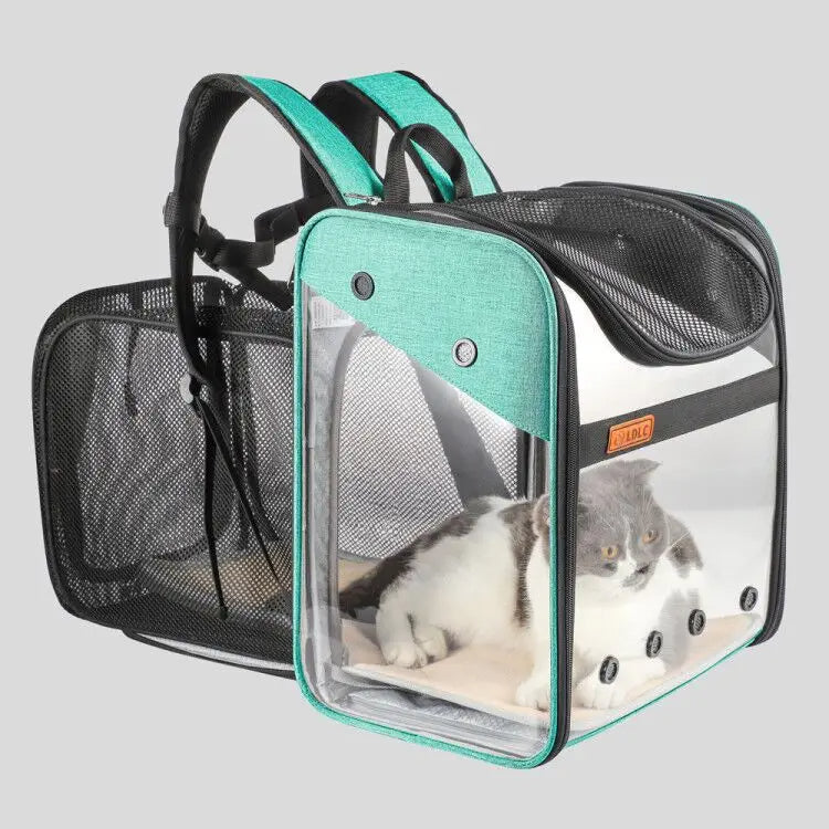 Pat and Pet Emporium | Pet Carriers | Clear Pet Travel Backpack