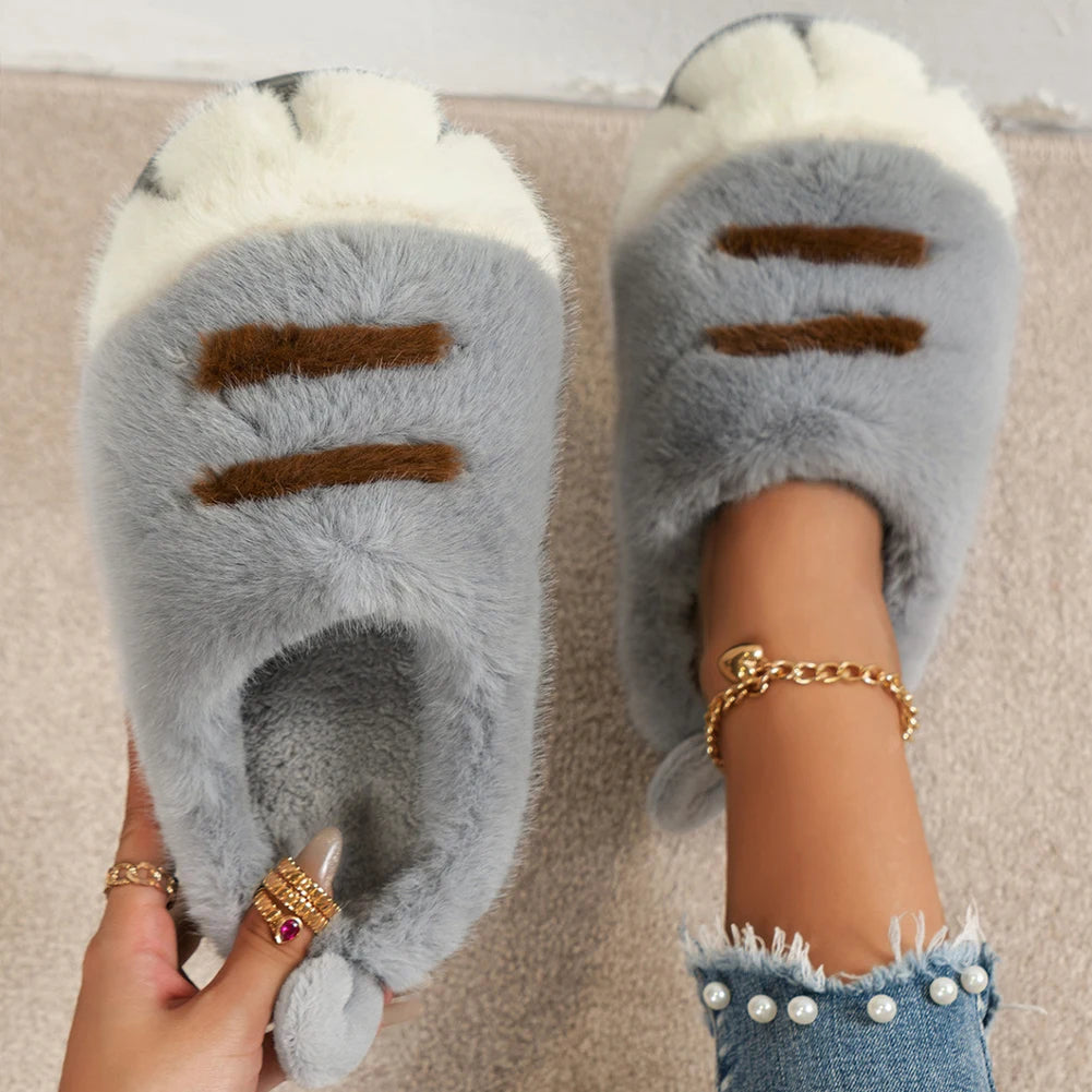 Pat and Pet Emporium | Shoes | Women's Warm Cat Paw Slippers