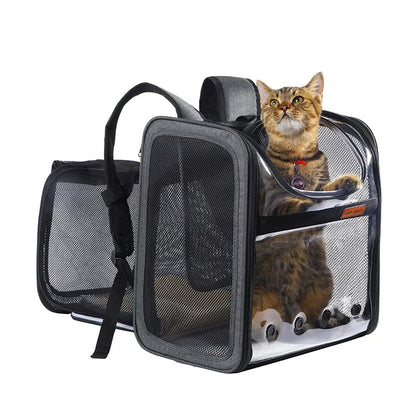 Pat and Pet Emporium | Pet Carriers | Clear Pet Travel Backpack