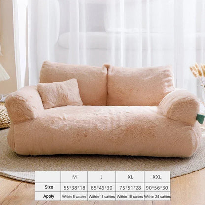 Pat and Pet Emporium | Pet Beds | Plush Small Pet Sofa Bed