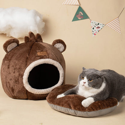 Pat and Pet Emporium | Pet Beds | Cat Bed | Bear Head House