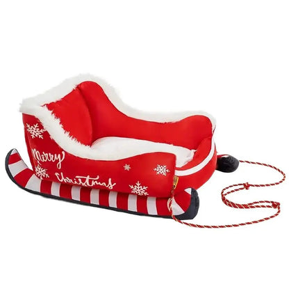 Pat and Pet Emporium | Pet Beds | Christmas Sleigh Pet Bed